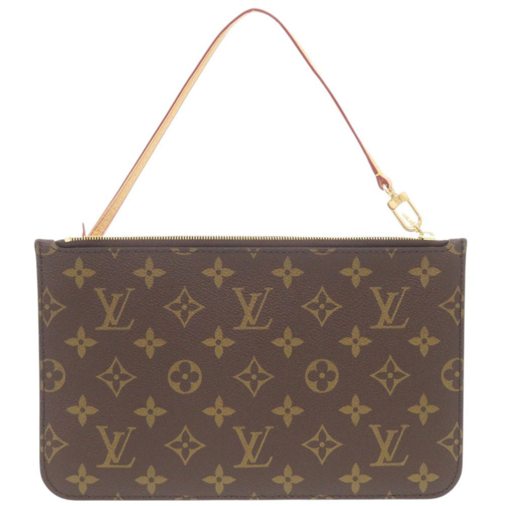LOUIS VUITTON Authentic Brown Monogram Neverfull Pouch